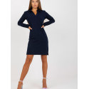 Slightly Fitted Long Sleeve V-Neck Dress for Women