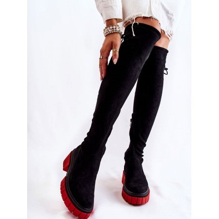 proOver-the-Knee Boots, Adjustable Fit Platform Heel_Over the Knee High Boots, Thigh High Boots