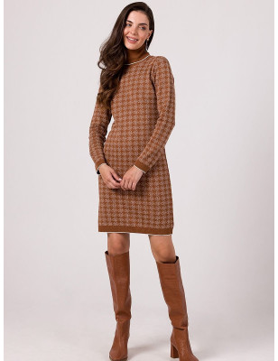 proViscose Turtleneck Sweater Dress Peplite Pattern_Day Dresses