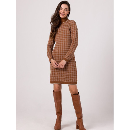 proViscose Turtleneck Sweater Dress Peplite Pattern_Day Dresses