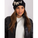 Warm Women's Winter Hat with Applique