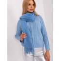 Warm Long Scarf with Tassels for Women
