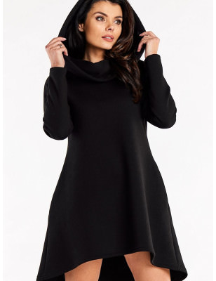 proLoose Trapeze Hoodie Dress - Long Sleeves & Pockets_Day Dresses