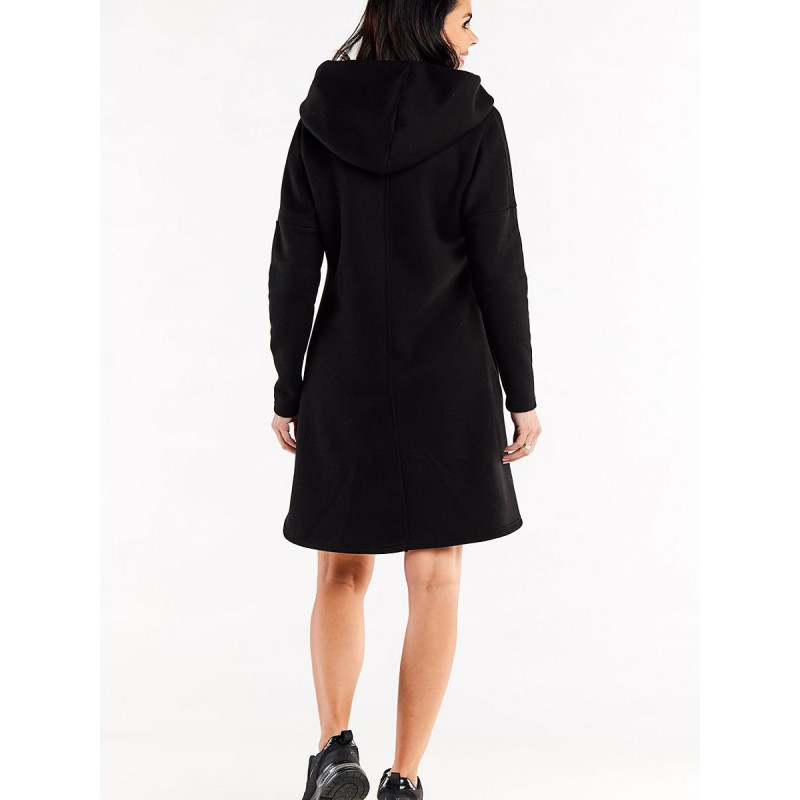 proLoose Trapeze Hoodie Dress - Long Sleeves & Pockets_Day Dresses