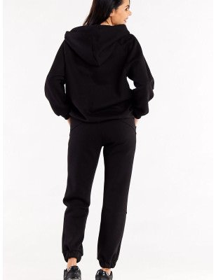 Loose Sweatpants for Women, Decorative Stitching & Side Pockets