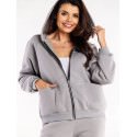 Loose Fit Women's Sweatshirt, Decorative Stitching & Large Pockets