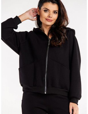 proLoose Fit Women's Sweatshirt, Decorative Stitching & Large Pockets_Sweatshirts for Women