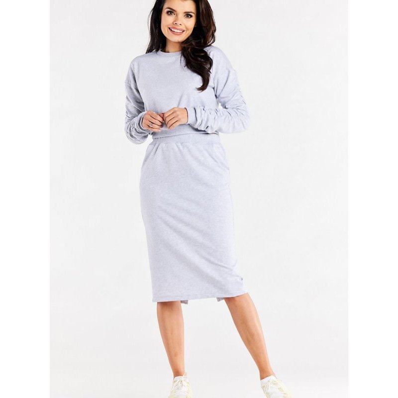 proLong Sleeve Women's Blouse with Decorative Creases_Sweatshirts for Women