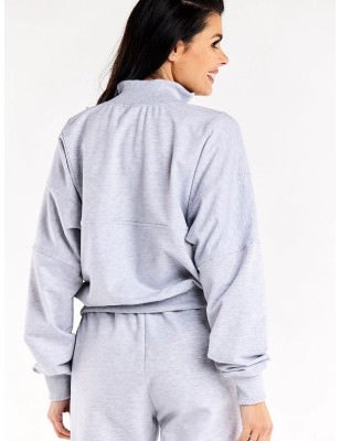 High Collar Zipper Sweatshirt Comfort Durable Stylish