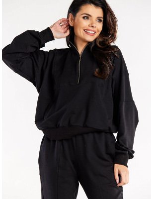 High Collar Zipper Sweatshirt Comfort Durable Stylish