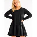 Elegant Women's Long Sleeve Ruffle Dress