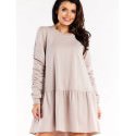 Elegant Women's Long Sleeve Ruffle Dress