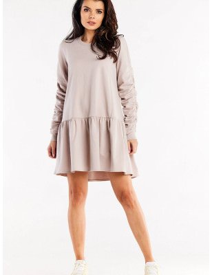 Elegant Women's Long Sleeve Ruffle Dress