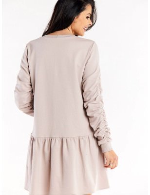 Elegant Women's Long Sleeve Ruffle Dress
