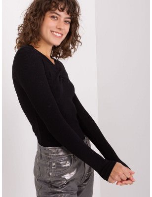 Heart-Neck Blouse for Women - Fitted Cotton Blend Top