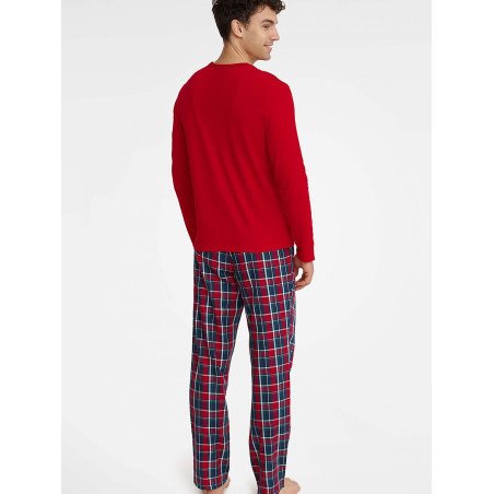 Men's Festive Holiday Print Cotton Pajamas