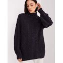 Women's Plaid Turtleneck Sweater Long Sleeves