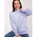 Women's Plaid Turtleneck Sweater Long Sleeves