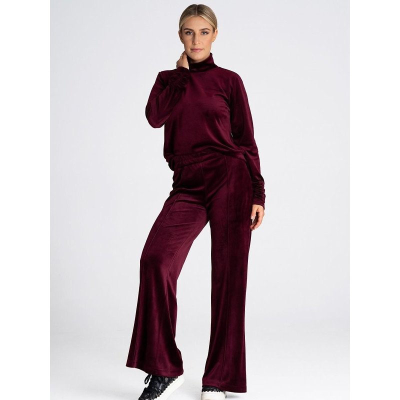 proWomen's High Rise Velvet Bell Bottom Pants_Women`s Tracksuit Bottoms, Sports Pants