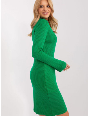 Acrylic Wool Blend Dress Midi Long Sleeves Cozy Comfortable