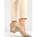 Beige Eco-Friendly Pumps - Sustainable Pointed Toe Stiletto Heels 8cm