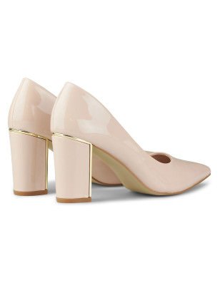 Eco-Friendly Beige Pumps - Sustainable Pointed Toe Stiletto Heels