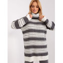 Striped Knit Dress, Oversized Loose Fit