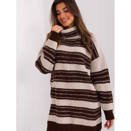 proStriped Knit Dress, Oversized Loose Fit_Day Dresses