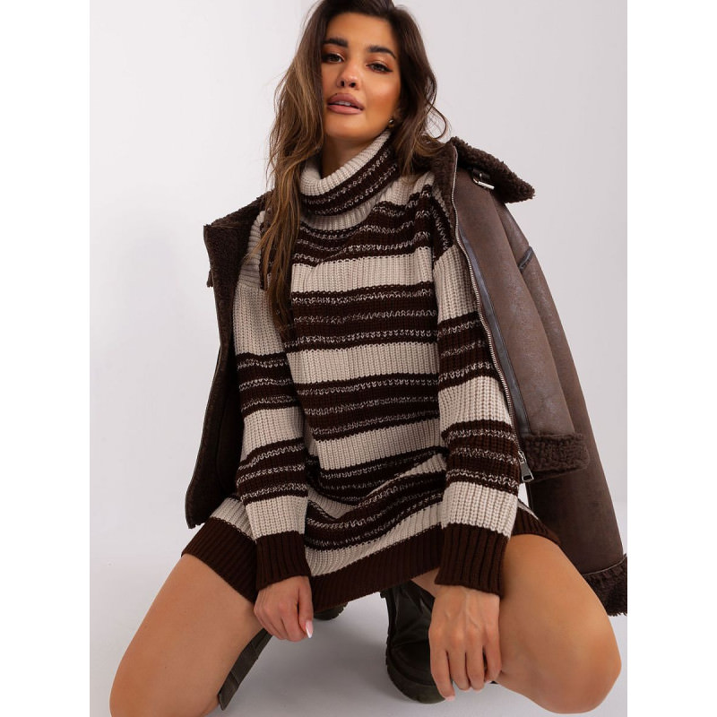 proStriped Knit Dress, Oversized Loose Fit_Day Dresses