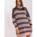 Striped Knit Dress, Oversized Loose Fit