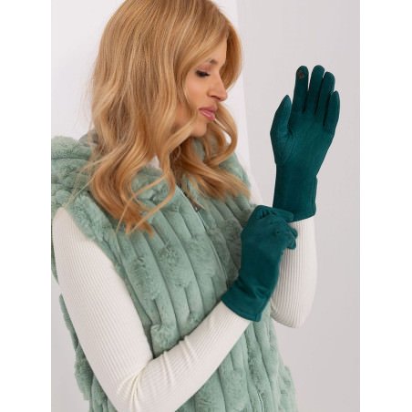 Touchscreen Winter Women's Gloves Embroidered Floral Design