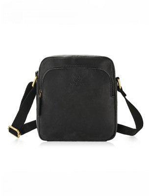 proNaturally Aged Leather Shoulder Bag | Adjustable Strap & Compartments_Casual Handbags, Shoulder Bags