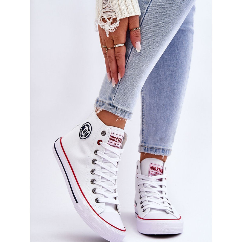 proBIG STAR Women's High-Top Sneakers Decorative Logo Platform Shoes_Women`s Athletic Shoes, Trainers, Sneakers