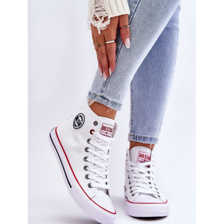 proBIG STAR Women's High-Top Sneakers Decorative Logo Platform Shoes_Women`s Athletic Shoes, Trainers, Sneakers