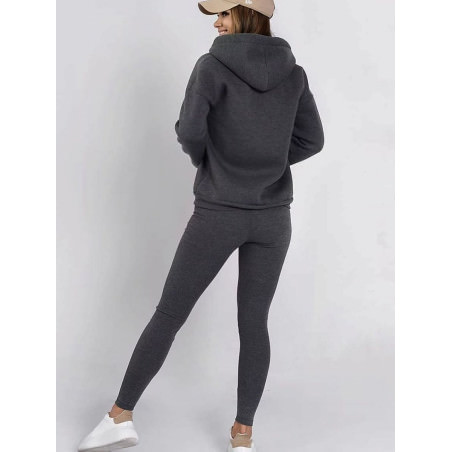 Women's Striped Top, Leggings & Hoodie Set Cozy Comfort 3-Piece Outfit