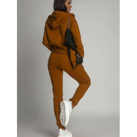 Caramel Women's Cozy Unbuttoned Fleece Tracksuit Set