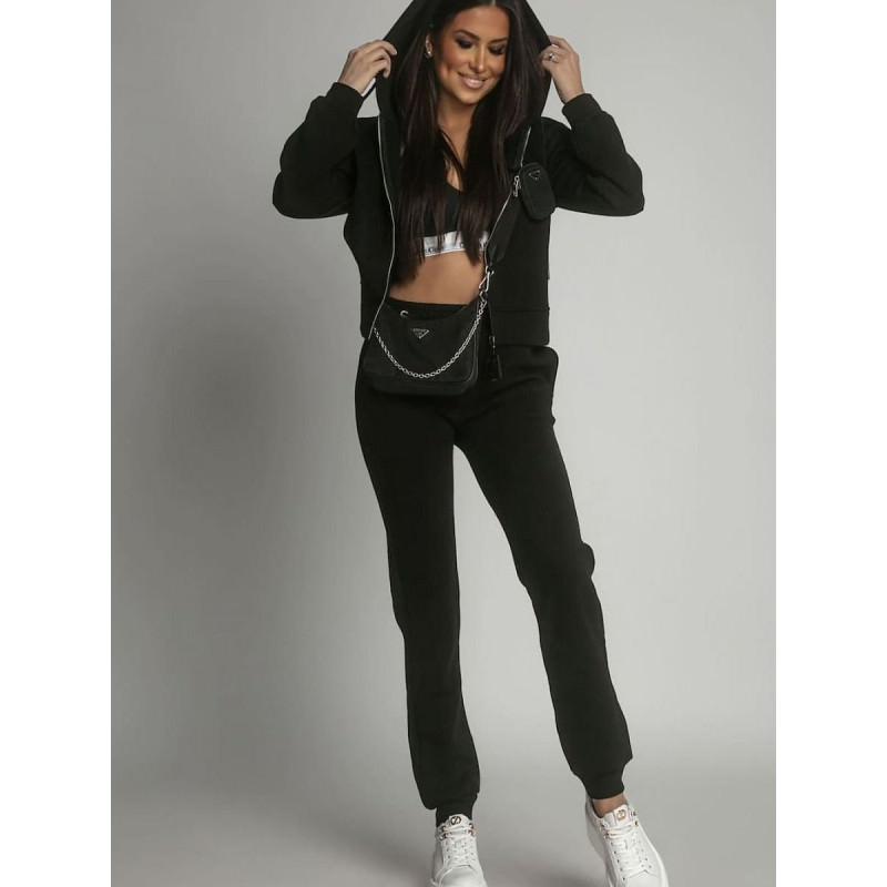 proBlack Women's Unbuttoned Fleece Lined Tracksuit_Pants, Trousers, Shorts