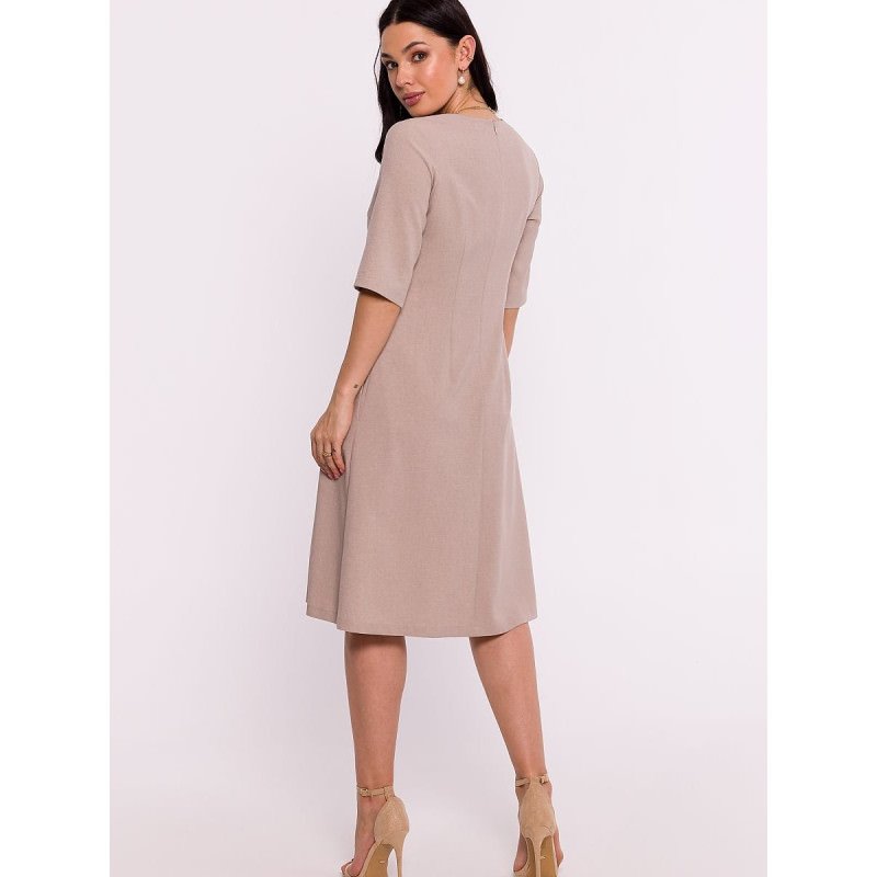 proTrapezoid Elegance Dress: Unique Design, Lightweight Comfort & Pockets_Day Dresses