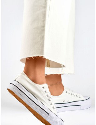 White Sneakers for Women - Stylish & Comfortable | Fitted Design