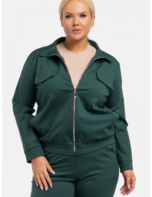 proRoberto Bomber Jacket for Women Comfortable Knit Style_Plus size sweatshirts for Women