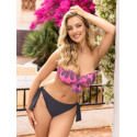 Padded Bra Swimsuit, Back Tie & Underwire Support