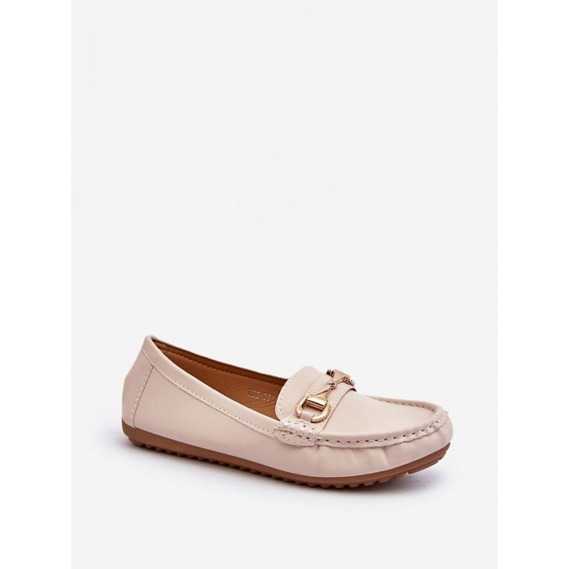 proGold Embellished Eco-Leather Moccasins - Summer Shoes_Moccasins, Loafers