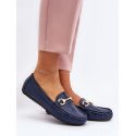 Gold Embellished Eco-Leather Moccasins - Summer Shoes