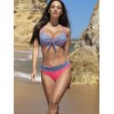 Padded Push Up Swimsuit Heart Neckline for Women