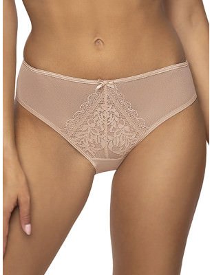 Floral Lace Thongs with Mesh Insert