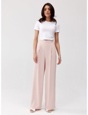 Loose Fit High Waist Pants, Slimming Wide Leg Pants for Women