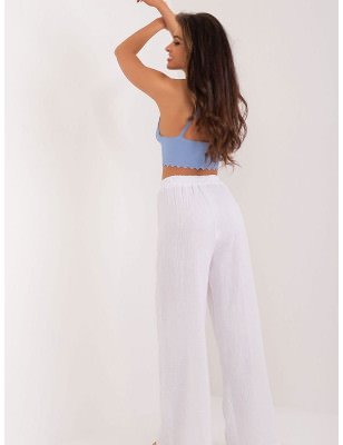 High Rise Straight Leg Fabric Pants