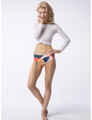 Simple Brasil Larger Cutout Tutti Frutti Pattern Underwear