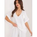 Oversize V-Neck Blouse, Comfortable Loose Fit