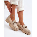 Laura Messi Leather Moccasins with Loop Detail